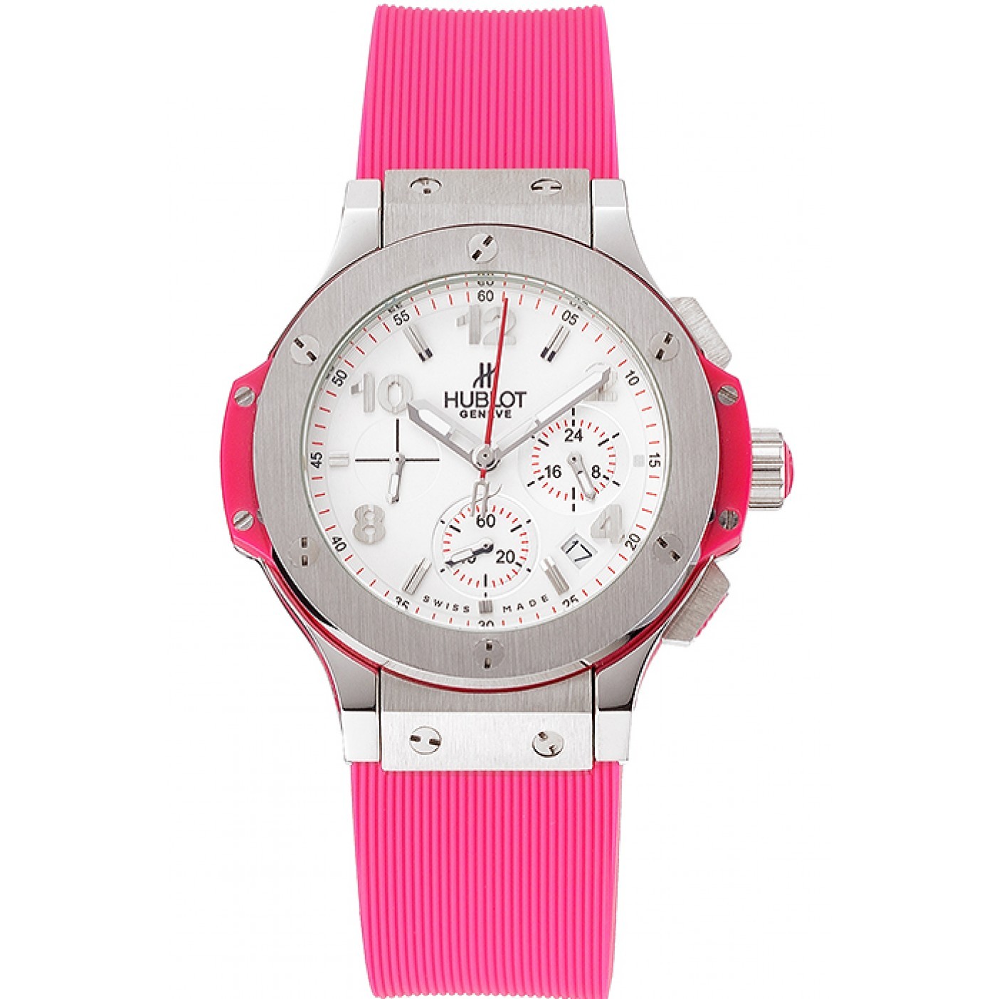 Hublot Big Bang Pink Strap White Dial Watch